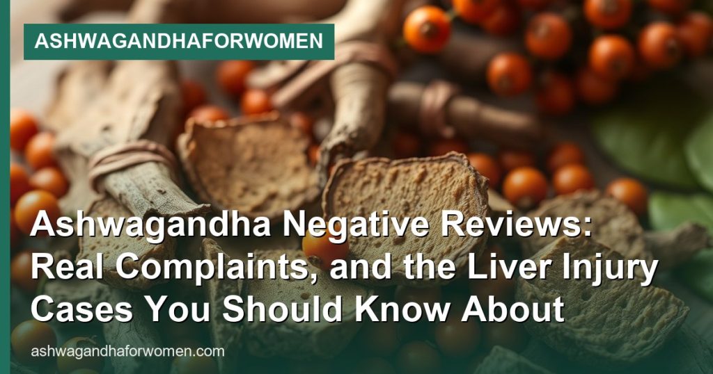 Ashwagandha Negative Reviews: Real Complaints, and the Liver Injury Cases You Should Know About - AshwagandhaForWomen