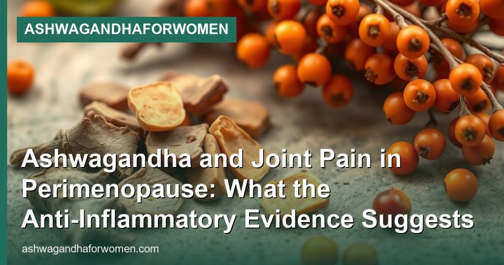 Ashwagandha and Joint Pain in Perimenopause: What the Anti-Inflammatory Evidence Suggests - AshwagandhaForWomen