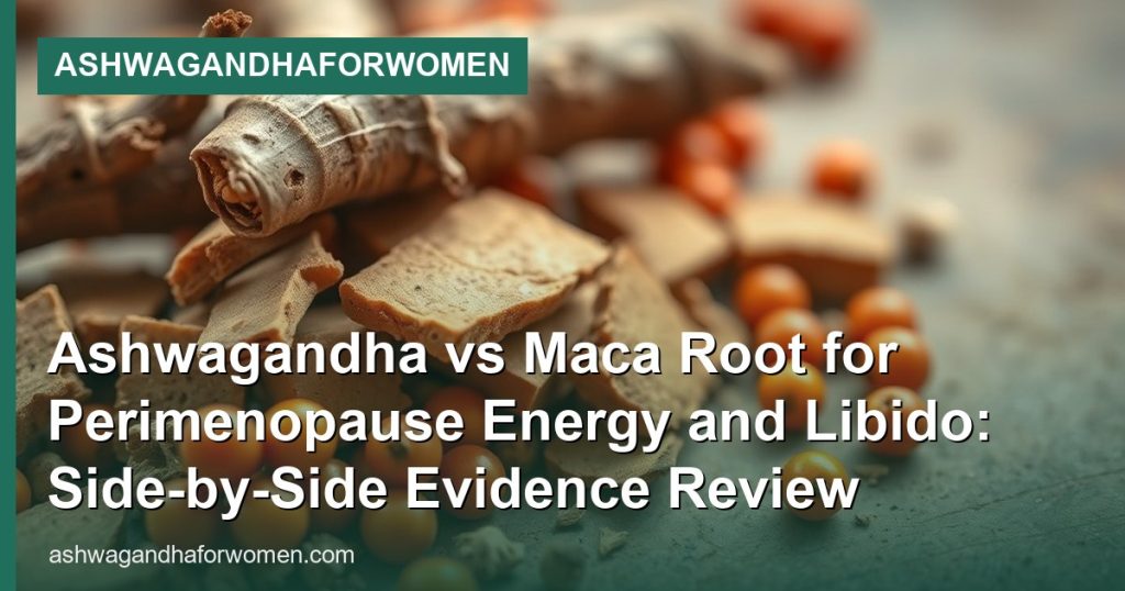 Ashwagandha vs Maca Root for Perimenopause Energy and Libido: Side-by-Side Evidence Review - AshwagandhaForWomen